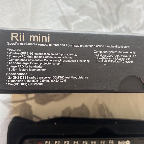 Rii mini - mini wireless keyboard mouse presenter combo with laser pointer 2.4g - Picture 16 of 16